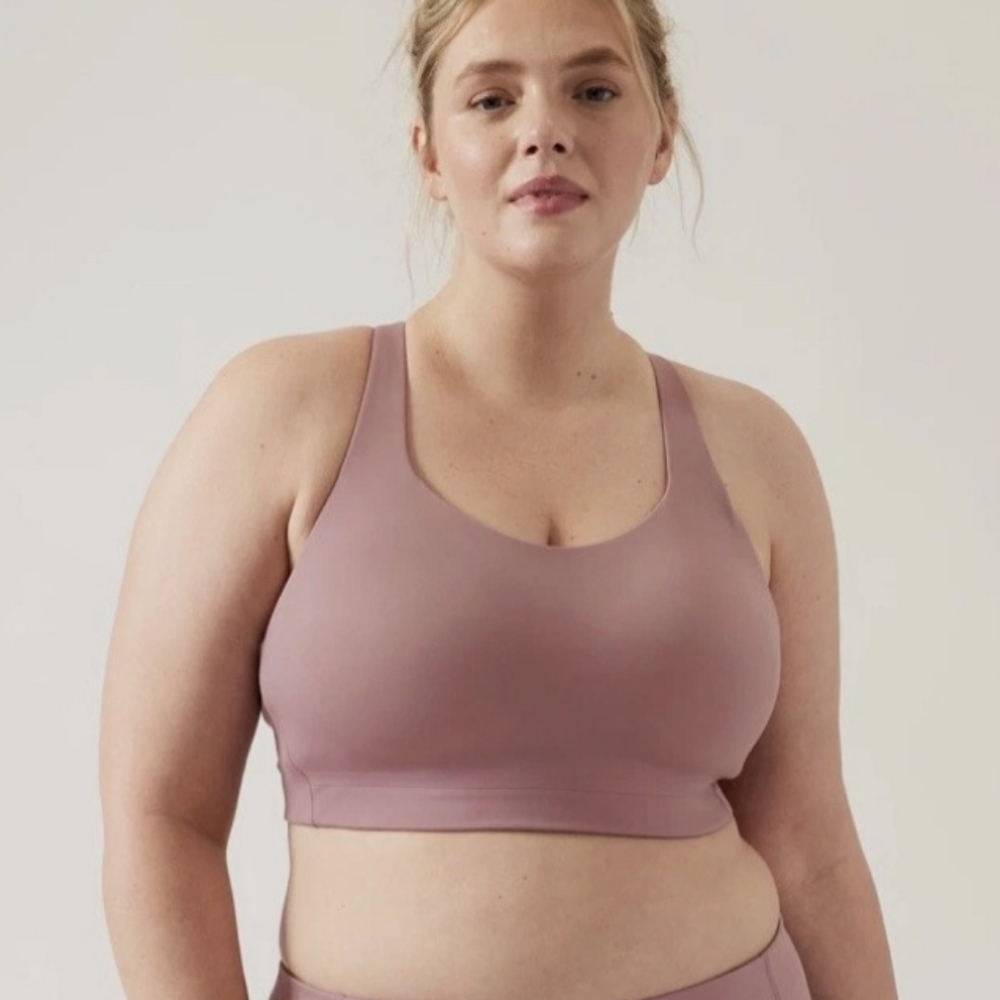 ATHLETA Advance Sports Bra B-G Shasta Purple Full Coverage Size 34DD